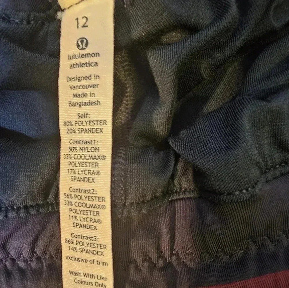 Lululemon Womens Blue Joggers SZ 12 Keep Moving Elastic Drawstring Waist - Picture 7 of 10